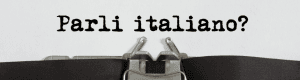 "Parli italiano?" is an Italian phrase that translates to "Do you speak Italian?" in English.